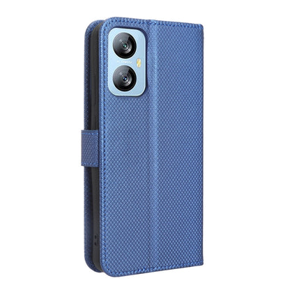 For Blackview A52 / A52 Pro Diamond Texture Leather Phone Case(Blue) - More Brand by PMC Jewellery | Online Shopping South Africa | PMC Jewellery