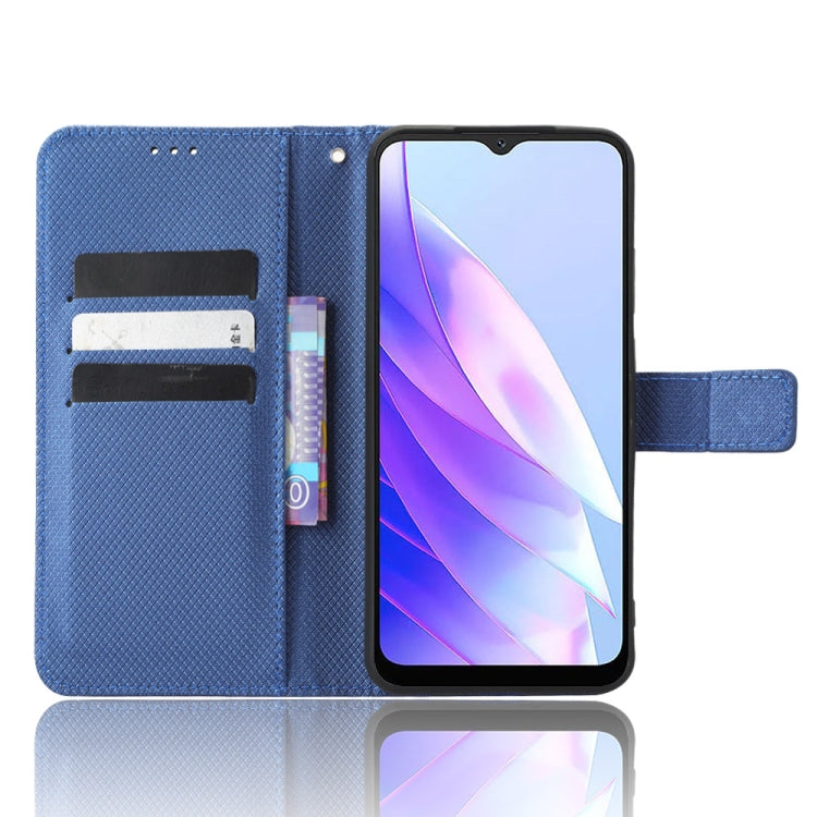 For Blackview A52 / A52 Pro Diamond Texture Leather Phone Case(Blue) - More Brand by PMC Jewellery | Online Shopping South Africa | PMC Jewellery