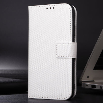 For Ulefone Note 17 Pro Diamond Texture Leather Phone Case(White) - Ulefone Cases by PMC Jewellery | Online Shopping South Africa | PMC Jewellery | Buy Now Pay Later Mobicred