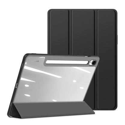 For Samsung Galaxy Tab S9 FE DUX DUCIS TOBY Series Antiskid Leather Tablet Case with Sleep / Wake-up Function(Black) - Galaxy Tab S9 FE by DUX DUCIS | Online Shopping South Africa | PMC Jewellery | Buy Now Pay Later Mobicred