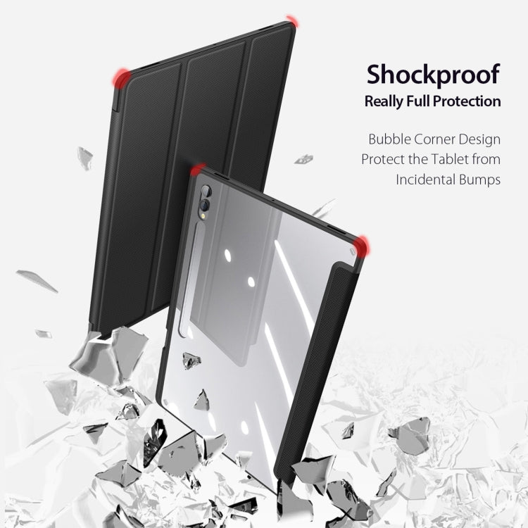 For Samsung Galaxy Tab S10 Ultra DUX DUCIS TOBY Series Antiskid Leather Tablet Case with Sleep / Wake-up Function(Black) - free shipping - PMC Jewellery - Order now!