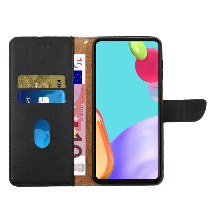 For OPPO A60 4G HT02 Genuine Leather Fingerprint-proof Flip Phone Case(Black) - OPPO Cases by PMC Jewellery | Online Shopping South Africa | PMC Jewellery | Buy Now Pay Later Mobicred