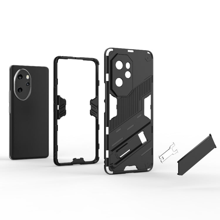 For Honor 100 Pro 5G Punk Armor 2 in 1 PC + TPU Phone Case with Holder(White) - Honor Cases by PMC TechLife | Online Shopping South Africa | PMC TechLife | Buy Now Pay Later Mobicred