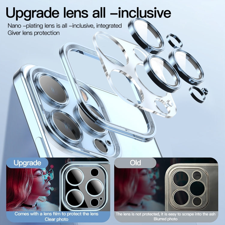 For iPhone 15 Plus Lens Protector MagSafe Electroplated Phone Case(Silver) - iPhone 15 Plus Cases by PMC TechLife | Online Shopping South Africa | PMC TechLife