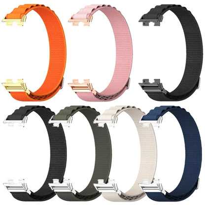 For Huawei Band 8 Mijobs Nylon Breathable Watch Band(Black) - Watch Bands by MIJOBS | Online Shopping South Africa | PMC Jewellery