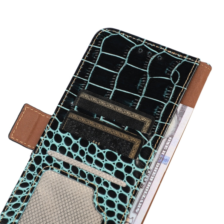 For Honor X6b Crocodile Top Layer Cowhide Leather Phone Case(Green) - Honor Cases by PMC TechLife | Online Shopping South Africa | PMC TechLife | Buy Now Pay Later Mobicred