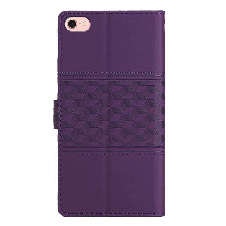 For iPhone 16e Diamond Embossed Skin Feel Leather Phone Case(Purple) - free shipping - PMC TechLife - Order now!
