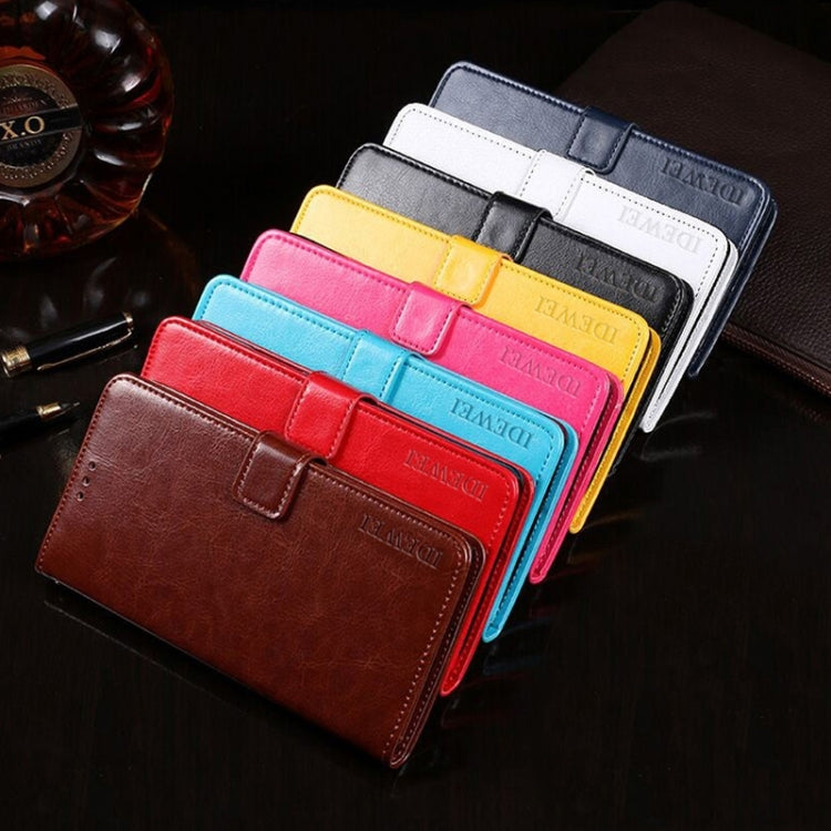 For vivo X100 idewei Crazy Horse Texture Leather Phone Case(Blue) - free shipping - PMC Jewellery - Order now!