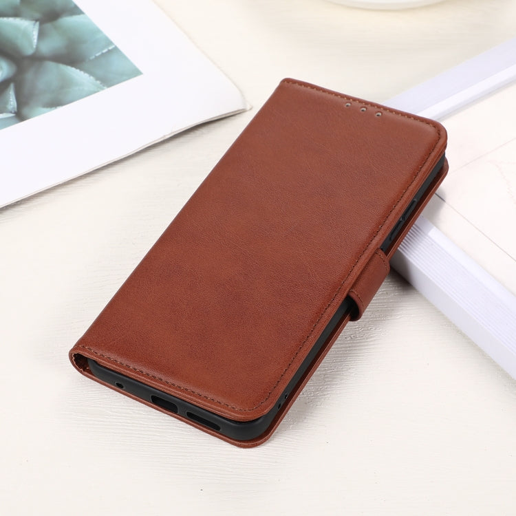 For OPPO Reno11 5G Pro Global Cow Texture Flip Leather Phone Case(Brown) - Reno11 Pro Cases by PMC Jewellery | Online Shopping South Africa | PMC Jewellery | Buy Now Pay Later Mobicred