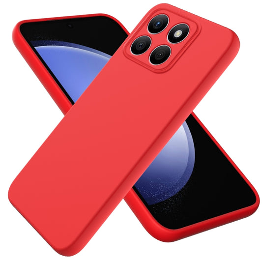 For Honor X8b Pure Color Liquid Silicone Shockproof Phone Case(Red) - Honor Cases by PMC Jewellery | Online Shopping South Africa | PMC Jewellery | Buy Now Pay Later Mobicred