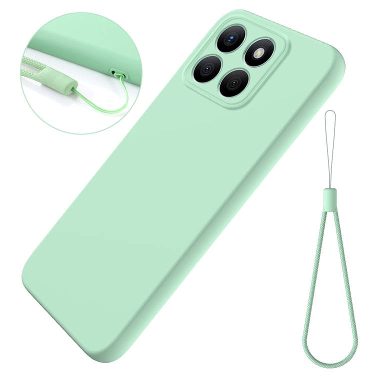 For Honor X8b Pure Color Liquid Silicone Shockproof Phone Case(Green) - Honor Cases by PMC Jewellery | Online Shopping South Africa | PMC Jewellery | Buy Now Pay Later Mobicred