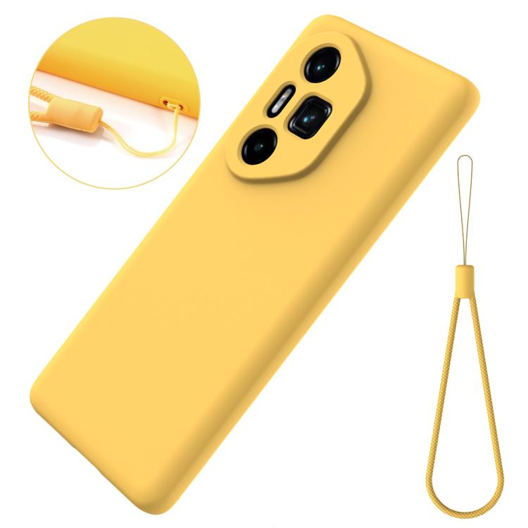 For Honor 300 Ultra / 300 Pro Solid Color Liquid Silicone Dropproof Full Coverage Phone Case(Yellow) - free shipping - PMC TechLife - Order now!