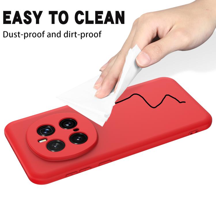 For Honor Magic7 Pro Solid Color Liquid Silicone Dropproof Full Coverage Phone Case(Red) - free shipping - PMC TechLife - Order now!