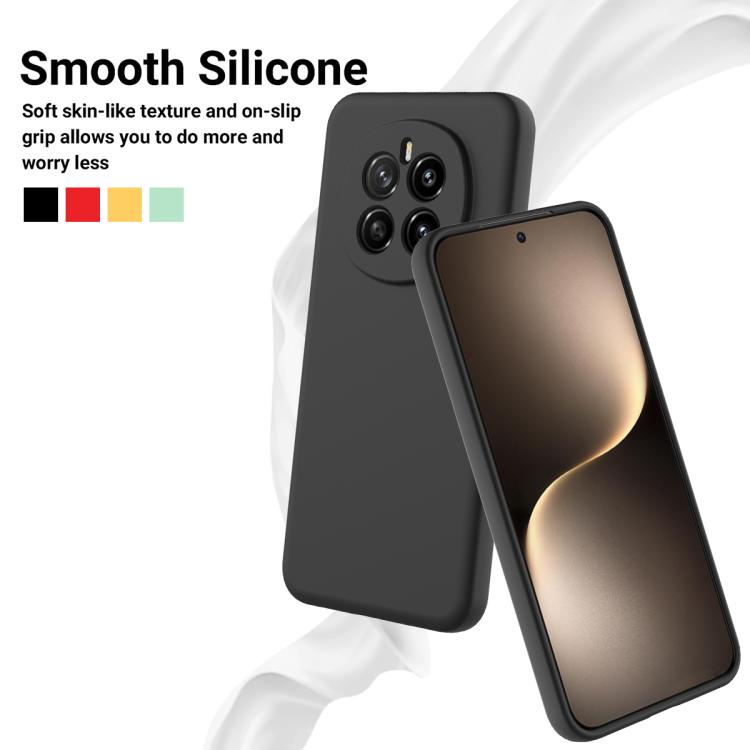 For Honor Magic7 Solid Color Liquid Silicone Dropproof Full Coverage Phone Case(Black) - free shipping - PMC TechLife - Order now!