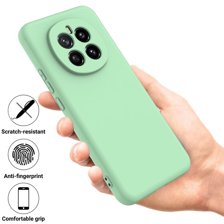 For Honor Magic7 Solid Color Liquid Silicone Dropproof Full Coverage Phone Case(Green) - free shipping - PMC TechLife - Order now!