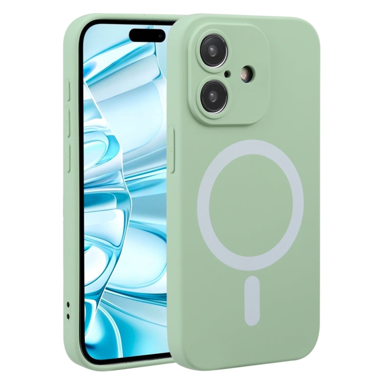 For iPhone 16 Liquid Silicone Magsafe Phone Case(Green) - iPhone 16 Cases by PMC Jewellery | Online Shopping South Africa | PMC Jewellery | Buy Now Pay Later Mobicred