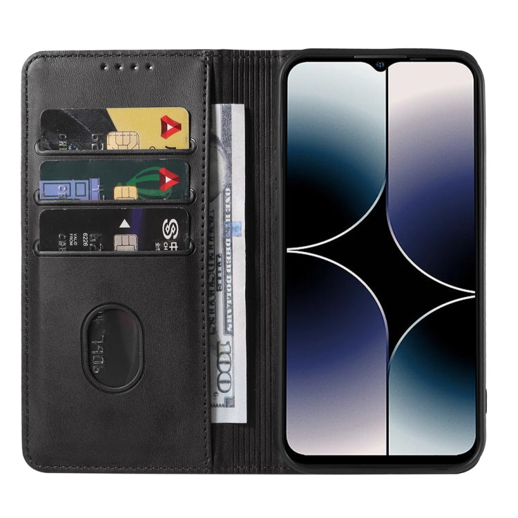 For Ulefone Note 16 Pro Magnetic Closure Leather Phone Case(Black) - Ulefone Cases by PMC Jewellery | Online Shopping South Africa | PMC Jewellery | Buy Now Pay Later Mobicred