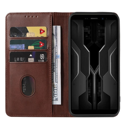 For Ulefone Armor X12 Magnetic Closure Leather Phone Case(Brown) - Ulefone Cases by PMC Jewellery | Online Shopping South Africa | PMC Jewellery | Buy Now Pay Later Mobicred