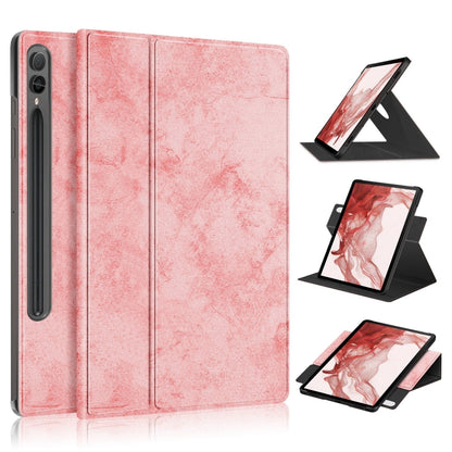 For Samsung Galaxy Tab S9+ 360 Rotation Stand Smart Leather Tablet Case(Pink) - Galaxy Tab S9+ Cases by PMC Jewellery | Online Shopping South Africa | PMC Jewellery | Buy Now Pay Later Mobicred