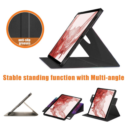 For Samsung Galaxy Tab S9+ 360 Rotation Stand Painted Smart Leather Tablet Case(Milky Way) - Galaxy Tab S9+ Cases by PMC Jewellery | Online Shopping South Africa | PMC Jewellery | Buy Now Pay Later Mobicred