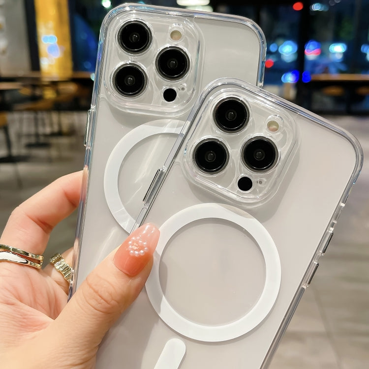 For iPhone 16 Pro Space MagSafe Acrylic Hybrid TPU Phone Case(Transparent) - iPhone 16 Pro Cases by PMC TechLife | Online Shopping South Africa | PMC TechLife | Buy Now Pay Later Mobicred