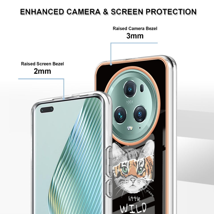 For Honor Magic 5 Pro Electroplating Marble Dual-side IMD Phone Case(Natural Growth) - Honor Cases by PMC TechLife | Online Shopping South Africa | PMC TechLife | Buy Now Pay Later Mobicred