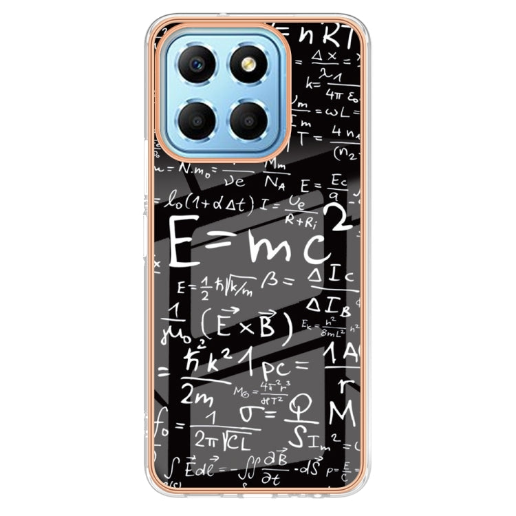 For Honor X8 5G / X6 4G Electroplating Marble Dual-side IMD Phone Case(Equation) - Honor Cases by PMC TechLife | Online Shopping South Africa | PMC TechLife | Buy Now Pay Later Mobicred