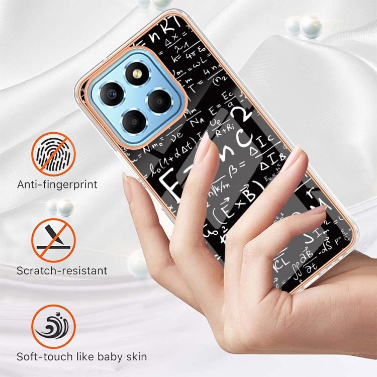 For Honor X8 5G / X6 4G Electroplating Marble Dual-side IMD Phone Case(Equation) - Honor Cases by PMC TechLife | Online Shopping South Africa | PMC TechLife | Buy Now Pay Later Mobicred