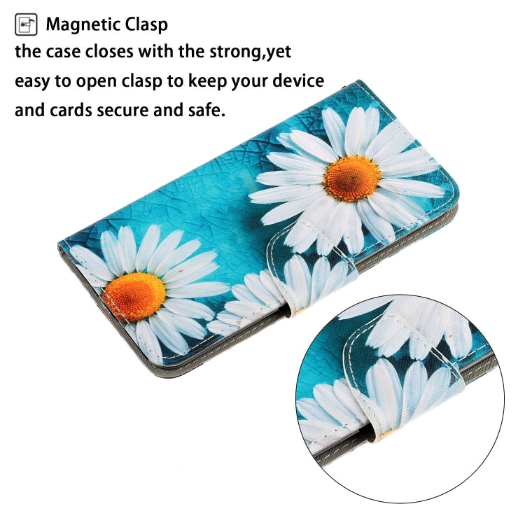 For iPhone 16 Pro 3D Colored Drawing Flip Leather Phone Case(Daisy) - iPhone 16 Pro Cases by PMC Jewellery | Online Shopping South Africa | PMC Jewellery | Buy Now Pay Later Mobicred