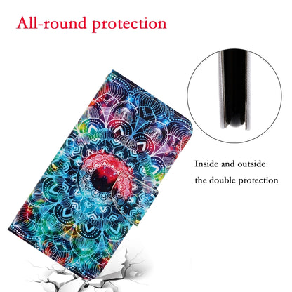 For iPhone 16 Pro 3D Colored Drawing Flip Leather Phone Case(Mandala) - iPhone 16 Pro Cases by PMC Jewellery | Online Shopping South Africa | PMC Jewellery | Buy Now Pay Later Mobicred