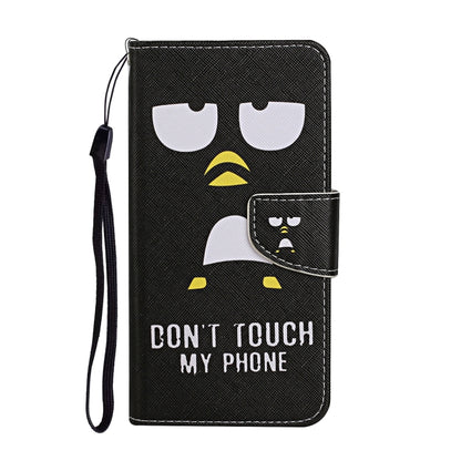 For iPhone 16 3D Colored Drawing Flip Leather Phone Case(Penguins) - iPhone 16 Cases by PMC Jewellery | Online Shopping South Africa | PMC Jewellery | Buy Now Pay Later Mobicred