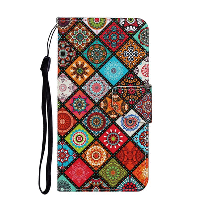 For iPhone 16 3D Colored Drawing Flip Leather Phone Case(Ethnic Totem) - iPhone 16 Cases by PMC Jewellery | Online Shopping South Africa | PMC Jewellery | Buy Now Pay Later Mobicred