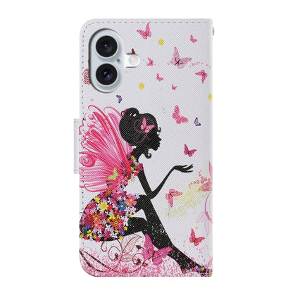 For iPhone 16 3D Colored Drawing Flip Leather Phone Case(Dance Girl) - iPhone 16 Cases by PMC Jewellery | Online Shopping South Africa | PMC Jewellery | Buy Now Pay Later Mobicred