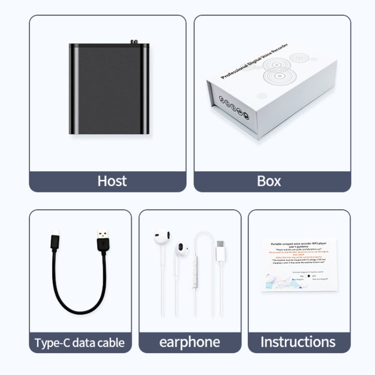 JNN Q8 Portable HD Noise Reduction Smart Voice Recorder, Memory:16GB - Recording Pen by JNN | Online Shopping South Africa | PMC TechLife | Buy Now Pay Later Mobicred