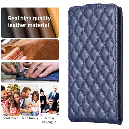 For Xiaomi 13 Pro Diamond Lattice Vertical Flip Leather Phone Case(Blue) - 13 Pro Cases by PMC Jewellery | Online Shopping South Africa | PMC Jewellery | Buy Now Pay Later Mobicred