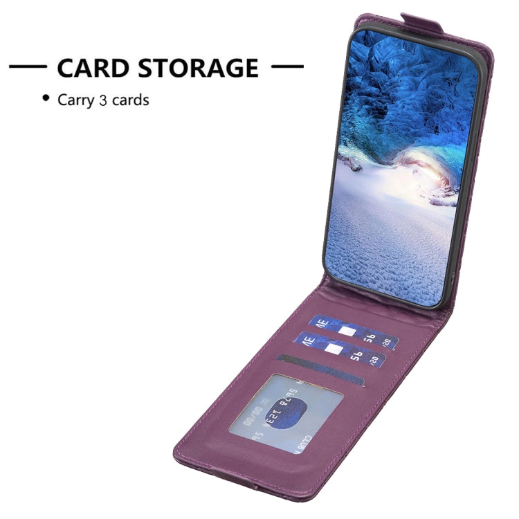 For Xiaomi Redmi Note 13 Pro 4G Global Diamond Lattice Vertical Flip Leather Phone Case(Dark Purple) - Note 13 Pro Cases by PMC Jewellery | Online Shopping South Africa | PMC Jewellery | Buy Now Pay Later Mobicred