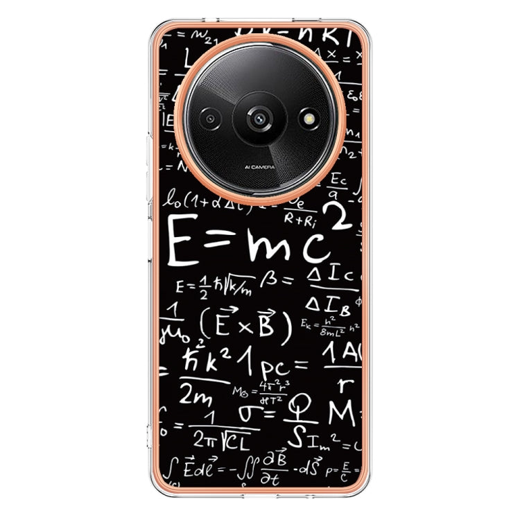 For Xiaomi Redmi A3 Electroplating Marble Dual-side IMD Phone Case(Equation) - Xiaomi Cases by PMC TechLife | Online Shopping South Africa | PMC TechLife | Buy Now Pay Later Mobicred