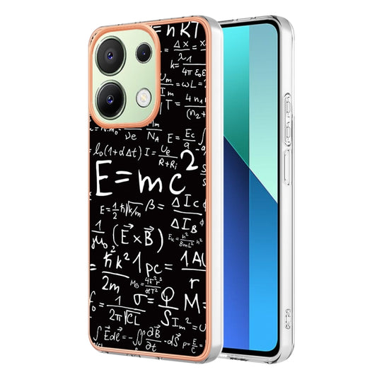 For Xiaomi Redmi Note 13 4G Global Electroplating Marble Dual-side IMD Phone Case(Equation) - Note 13 Cases by PMC Jewellery | Online Shopping South Africa | PMC Jewellery | Buy Now Pay Later Mobicred