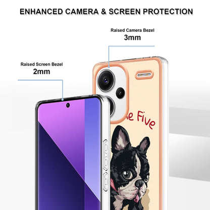 For Xiaomi Redmi Note 13 Pro+ 5G Electroplating Marble Dual-side IMD Phone Case(Lucky Dog) - Note 13 Pro+ Cases by PMC Jewellery | Online Shopping South Africa | PMC Jewellery | Buy Now Pay Later Mobicred