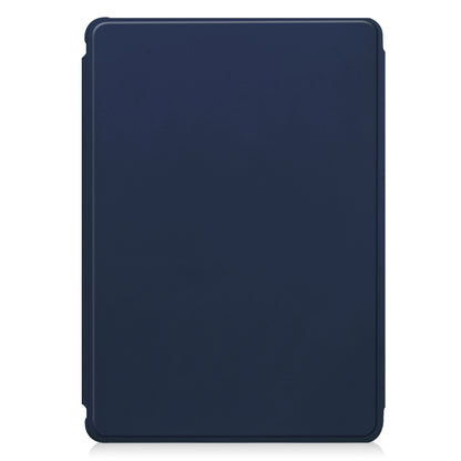 For Samsung Galaxy Tab S9 360 Rotation Transparent Smart Leather Case with Keyboard(Dark Blue) - Galaxy Tab S9 Cases by PMC Jewellery | Online Shopping South Africa | PMC Jewellery | Buy Now Pay Later Mobicred