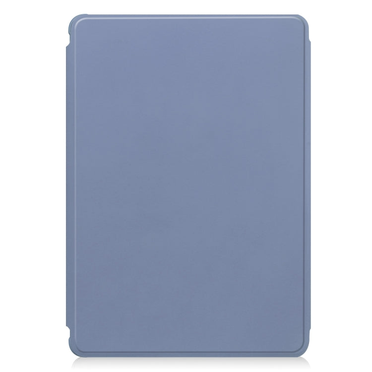 For Samsung Galaxy Tab S9 FE+ / S10+ 360 Rotation Transparent Smart Leather Case with Keyboard(Lavender) - Galaxy Tab S9 FE+ by PMC Jewellery | Online Shopping South Africa | PMC Jewellery | Buy Now Pay Later Mobicred
