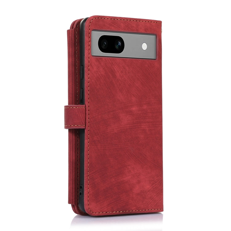 For Google Pixel 7a Dream 9-Card Wallet Zipper Bag Leather Phone Case(Red) - Google Cases by PMC TechLife | Online Shopping South Africa | PMC TechLife | Buy Now Pay Later Mobicred