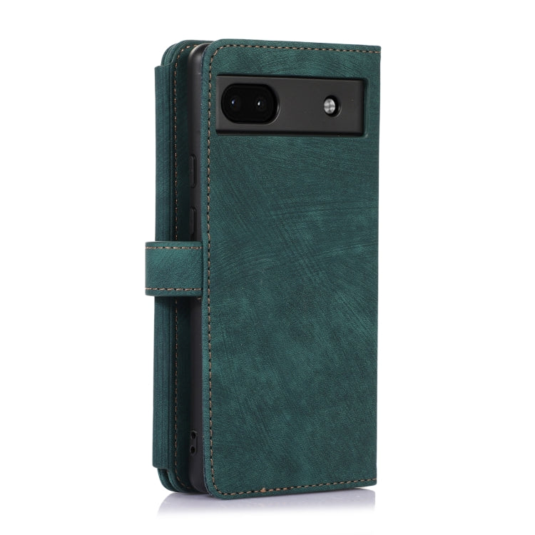 For Google Pixel 6a Dream 9-Card Wallet Zipper Bag Leather Phone Case(Green) - Google Cases by PMC Jewellery | Online Shopping South Africa | PMC Jewellery | Buy Now Pay Later Mobicred