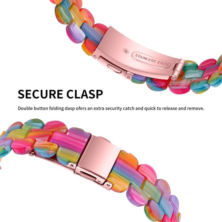 For Fitbit Inspire 3 Oval Resin Replacement Watch Band(Rainbow) - Watch Bands by PMc TechLife | Online Shopping South Africa | PMc TechLife | Buy Now Pay Later Mobicred