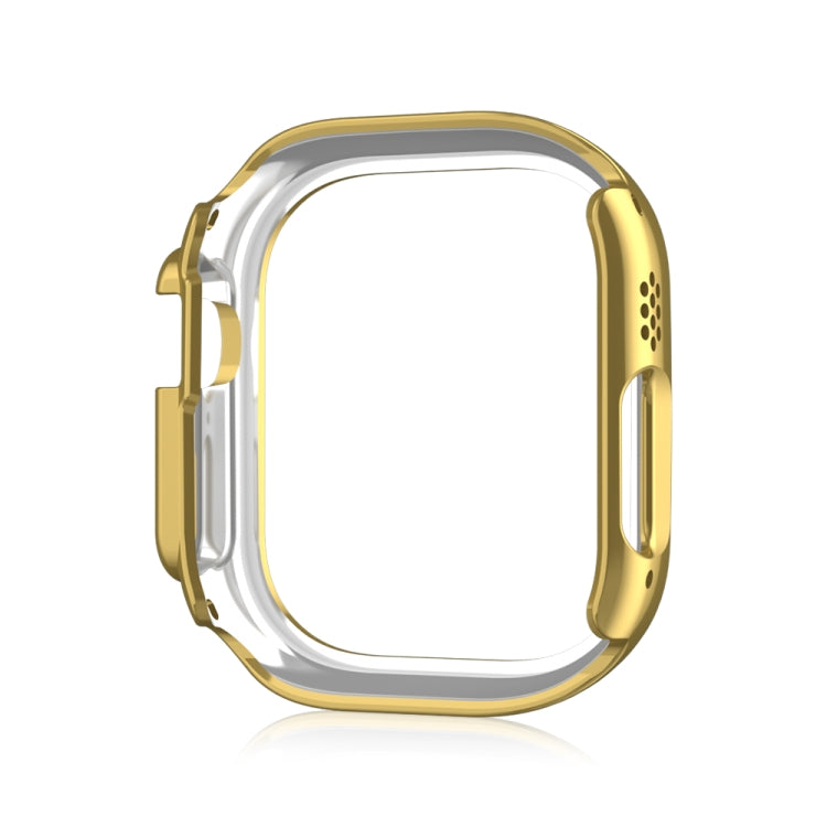 For Apple Watch Ultra 2 / Ultra 49mm Double Row Diamond Hollow PC Watch Case(Gold) - Watch Cases by PMC Jewellery | Online Shopping South Africa | PMC Jewellery | Buy Now Pay Later Mobicred