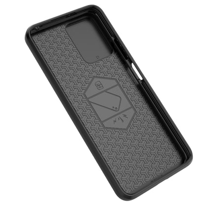 For Xiaomi Redmi Note 12 Pro+ 5G Global Sliding Camshield TPU + PC Shockproof Phone Case with Holder(Black) - Xiaomi Cases by PMC Jewellery | Online Shopping South Africa | PMC Jewellery | Buy Now Pay Later Mobicred