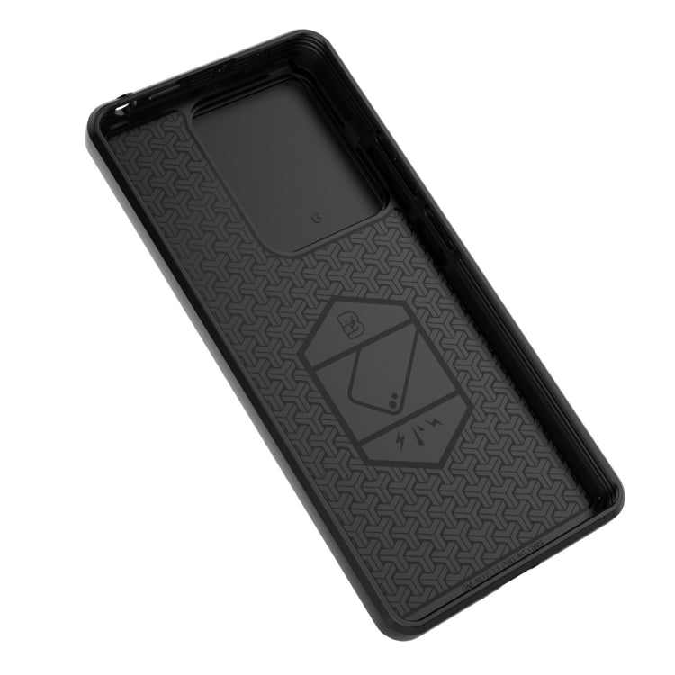 For Xiaomi Redmi Note 13 Pro 4G Global Sliding Camshield TPU + PC Shockproof Phone Case with Holder(Green) - Note 13 Pro Cases by PMC TechLife | Online Shopping South Africa | PMC TechLife | Buy Now Pay Later Mobicred