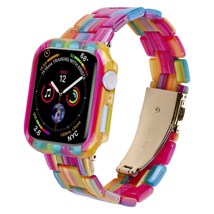 For Apple Watch Ultra 2 / Ultra 49mm Printed Resin PC Watch Band Case Kit(Nougat Color) - Watch Cases by PMC Jewellery | Online Shopping South Africa | PMC Jewellery | Buy Now Pay Later Mobicred