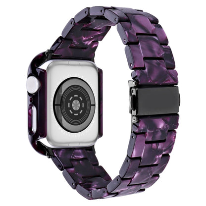 For Apple Watch Ultra 2 / Ultra 49mm Printed Resin PC Watch Band Case Kit(Purple) - Watch Cases by PMC Jewellery | Online Shopping South Africa | PMC Jewellery | Buy Now Pay Later Mobicred