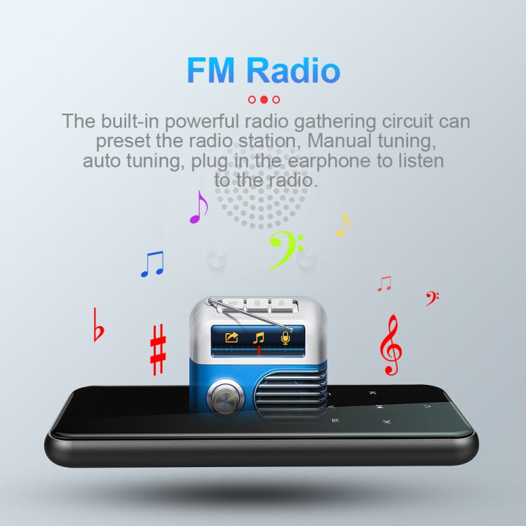 16GB M15 Multi-function Smart Voice Recorder MP3 Hifi Sound Music Player Walkman, Bluetooth Version - free shipping - PMC Jewellery - Order now!